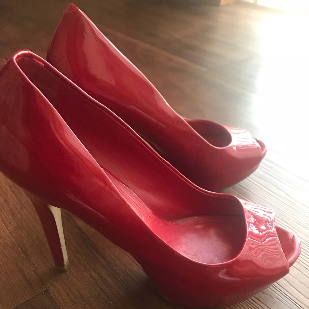 Aldo: Patent Leather Red Heels